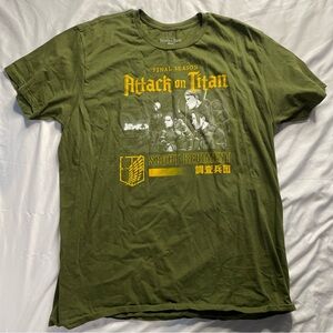 Attack on Titan Scout Regiment Final Season 3X Army Green T-shirt Funimation